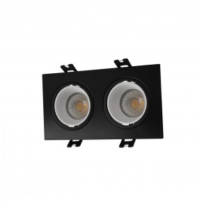 DK3072-BK+WH Встраиваемый светильник, IP 20, 10 Вт, GU5.3, LED, черный/белый, пластик в Троицке - troick.ok-mebel.com | фото