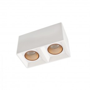 DK3085-WH+BR Светильник накладной IP 20, 10 Вт, GU5.3, LED, белый/бронзовый, пластик в Троицке - troick.ok-mebel.com | фото