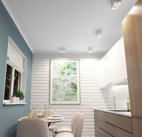 DK3085-WH+BR Светильник накладной IP 20, 10 Вт, GU5.3, LED, белый/бронзовый, пластик в Троицке - troick.ok-mebel.com | фото 2