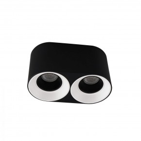 DK3096-BW+BK Светильник накладной IP 20, 10 Вт, GU5.3, LED, черно-белый/черный, пластик в Троицке - troick.ok-mebel.com | фото