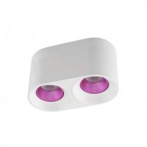 DK3096-WH+PI Светильник накладной IP 20, 10 Вт, GU5.3, LED, белый/розовый, пластик в Троицке - troick.ok-mebel.com | фото