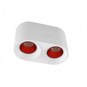 DK3096-WH+RD Светильник накладной IP 20, 10 Вт, GU5.3, LED, белый/красный, пластик в Троицке - troick.ok-mebel.com | фото