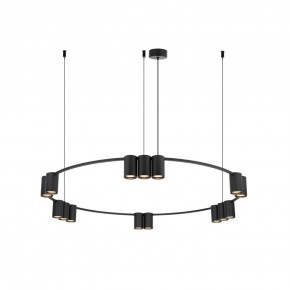 DK4067-BK Подвесной светильник ORBIT, IP20, 15xGU10 LED до 15 Вт, черный матовый, алюминий в Троицке - troick.ok-mebel.com | фото 3