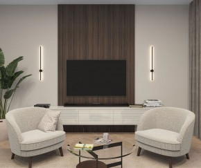 DK5012-BK Бра 800 мм, 3000К, IP20, 7 Вт, черный, алюминий в Троицке - troick.ok-mebel.com | фото 5