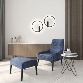 DK5035-BK Бра ROUND со светодиодом, IP20, 24W, 3000/4000/6500K, черный, алюминий в Троицке - troick.ok-mebel.com | фото 8