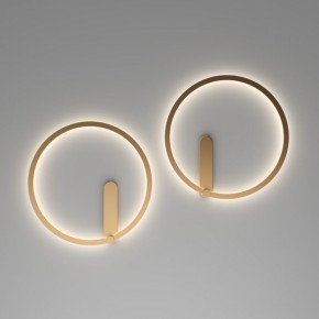 DK5035-SG Бра ROUND со светодиодом, IP20, 24W, 3000/4000/6500K, матовое золото, алюминий в Троицке - troick.ok-mebel.com | фото 7