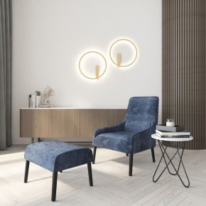DK5035-SG Бра ROUND со светодиодом, IP20, 24W, 3000/4000/6500K, матовое золото, алюминий в Троицке - troick.ok-mebel.com | фото 7