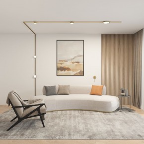 DK5072-SB Бра SHINE WALL со светодиодом, D104*H68, IP20, 3000К, 3W, RA?90, сатинированная латунь, алюминий в Троицке - troick.ok-mebel.com | фото 5