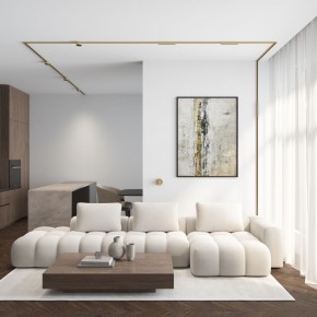 DK5072-SB Бра SHINE WALL со светодиодом, D104*H68, IP20, 3000К, 3W, RA?90, сатинированная латунь, алюминий в Троицке - troick.ok-mebel.com | фото 6