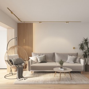 DK5072-SB Бра SHINE WALL со светодиодом, D104*H68, IP20, 3000К, 3W, RA?90, сатинированная латунь, алюминий в Троицке - troick.ok-mebel.com | фото 8