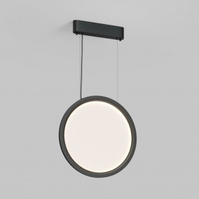 DK6604-BK Подвесной вертикальный светильник Veil со светодиодом H1500 d450 220V 36W 3000-6000K IP20 черный алюминий в Троицке - troick.ok-mebel.com | фото