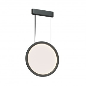 DK6604-BK Подвесной вертикальный светильник Veil со светодиодом H1500 d450 220V 36W 3000-6000K IP20 черный алюминий в Троицке - troick.ok-mebel.com | фото 3