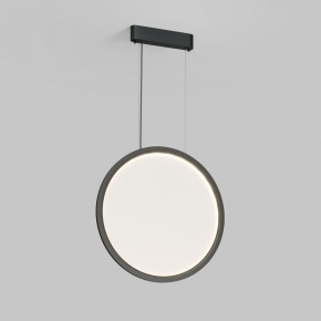 DK6606-BK Подвесной вертикальный светильник Veil со светодиодом H1700 d600 220V 48W 3000-6000K IP20 черный алюминий в Троицке - troick.ok-mebel.com | фото