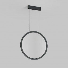 DK6606-BK Подвесной вертикальный светильник Veil со светодиодом H1700 d600 220V 48W 3000-6000K IP20 черный алюминий в Троицке - troick.ok-mebel.com | фото 2