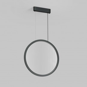 DK6606-BK Подвесной вертикальный светильник Veil со светодиодом H1700 d600 220V 48W 3000-6000K IP20 черный алюминий в Троицке - troick.ok-mebel.com | фото 4