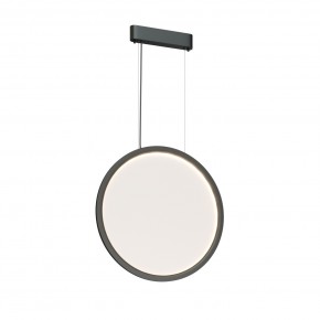 DK6606-BK Подвесной вертикальный светильник Veil со светодиодом H1700 d600 220V 48W 3000-6000K IP20 черный алюминий в Троицке - troick.ok-mebel.com | фото 5