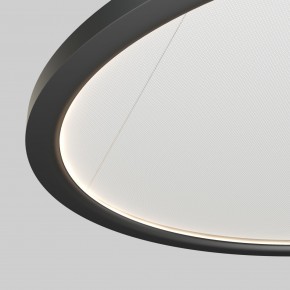 DK6616-BK Подвесной горизонтальный светильник Veil со светодиодом H900 d600 220V 48W 3000-6000K IP20 черный алюминий в Троицке - troick.ok-mebel.com | фото 3