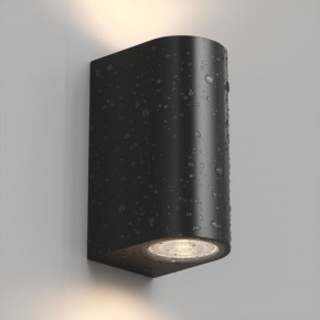 DK9791-BK Настенный уличный светильник NARVIK, IP44, 2хGU10 LED, до 15 Вт, черный, алюминий в Троицке - troick.ok-mebel.com | фото 3