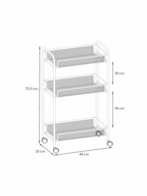 Э 322 С Этажерка "Ладья 2К" Серый в Троицке - troick.ok-mebel.com | фото 2