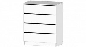 ЭЛЕГАНТ Комод 4 ящика (белый) в Троицке - troick.ok-mebel.com | фото