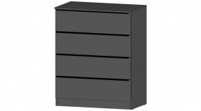 ЭЛЕГАНТ Комод 4 ящика (графит) в Троицке - troick.ok-mebel.com | фото