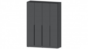 ЭЛЕГАНТ Шкаф 4х створчатый (графит) в Троицке - troick.ok-mebel.com | фото