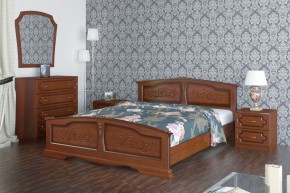 ЕЛЕНА Кровать из массива (Орех) в Троицке - troick.ok-mebel.com | фото