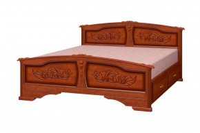 ЕЛЕНА Кровать из массива (Орех) в Троицке - troick.ok-mebel.com | фото 2