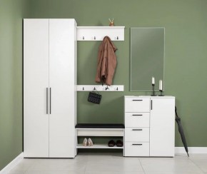 ЭЙР прихожая (модульная) Белый Шагрень в Троицке - troick.ok-mebel.com | фото