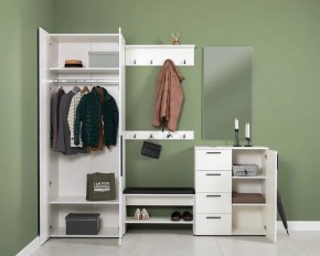 ЭЙР прихожая (модульная) Белый Шагрень в Троицке - troick.ok-mebel.com | фото 2