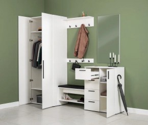 ЭЙР прихожая (модульная) Белый Шагрень в Троицке - troick.ok-mebel.com | фото 27