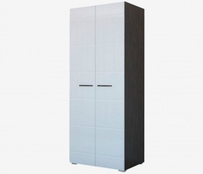Фиеста №3 Шкаф с полками (Венге/Белый глянец) в Троицке - troick.ok-mebel.com | фото
