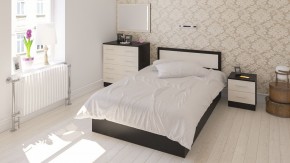 Фиеста Кровать 1200, цвет венге/дуб лоредо, ШхГхВ 123,5х203,5х80 см., сп.м. 1200х2000 мм., без матраса, основание есть в Троицке - troick.ok-mebel.com | фото 5
