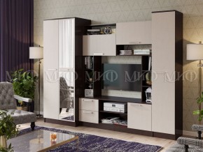 ФЛОРА Стенка (2700) ЛДСП (Дуб Беленый/Венге) в Троицке - troick.ok-mebel.com | фото