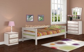 ГЛОРИЯ Кровать детская (Белый Античный) в Троицке - troick.ok-mebel.com | фото