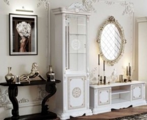 Гостиная Грация (комплект) белый/золото в Троицке - troick.ok-mebel.com | фото 3
