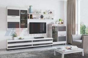 Гостиная Камелия Композиция 6 (Снежный ясень - серый) в Троицке - troick.ok-mebel.com | фото