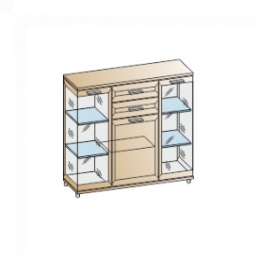 Гостиная Мелисса Композиция 7 (Акация Молдау) в Троицке - troick.ok-mebel.com | фото 9