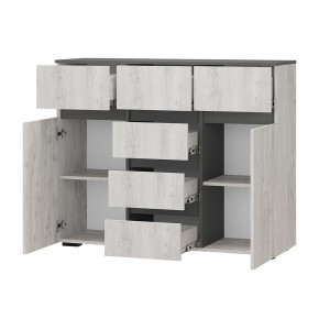Гостиная Мрия (модульная) Бетон пайн светлый/Графит в Троицке - troick.ok-mebel.com | фото 14
