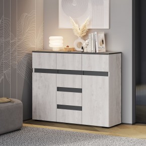 Гостиная Мрия (модульная) Бетон пайн светлый/Графит в Троицке - troick.ok-mebel.com | фото 17