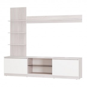 Гостиная Убер ГС-05 (ясень белый/белый) в Троицке - troick.ok-mebel.com | фото 2