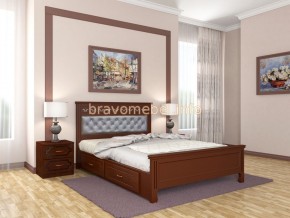 ГРАЦИЯ Кровать из массива 1400 с 2-мя ящиками в Троицке - troick.ok-mebel.com | фото 2