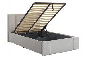 ХЛОЯ Кровать 1200 с ПМ (галька велюр) в Троицке - troick.ok-mebel.com | фото