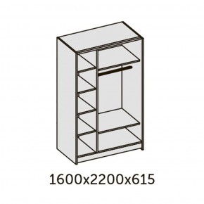 ИННЭС-5 Шкаф-купе 2-х дв. 1600 (2дв. Ф1 - венге) в Троицке - troick.ok-mebel.com | фото 2