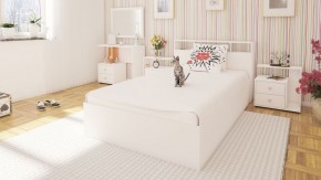 Камелия Кровать 1200, цвет белый, ШхГхВ 123,5х217х78,2 см., сп.м. 1200х2000 мм., без матраса, основание есть в Троицке - troick.ok-mebel.com | фото 4