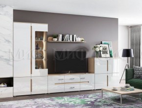 КИМ Тумба 4-х створчатая (белый) в Троицке - troick.ok-mebel.com | фото 4