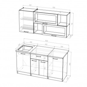 КИРА Кухонный гарнитур Стандарт (1600 мм ) в Троицке - troick.ok-mebel.com | фото 2