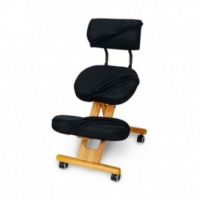 Коленный стул со спинкой Smartstool KW02В + Чехлы в Троицке - troick.ok-mebel.com | фото