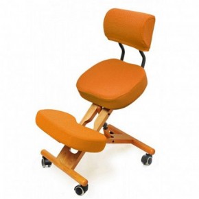 Коленный стул со спинкой Smartstool KW02В + Чехлы в Троицке - troick.ok-mebel.com | фото 4