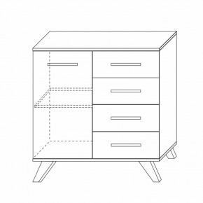 Комод 900 Вега Скандинавия в Троицке - troick.ok-mebel.com | фото 7